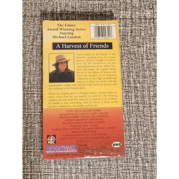 Little House On The Prairie: A Harvest Of Friends (VHS) Michael Landon BRAND NEW - Picture 2 of 2